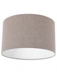 Ronde lampenkap grove linnen stof 30 cm-K7396RS