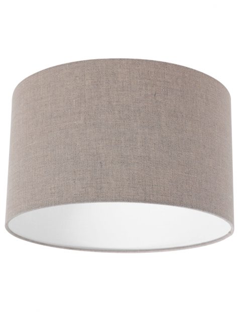 Ronde lampenkap grove linnen stof 30 cm-K7396RS