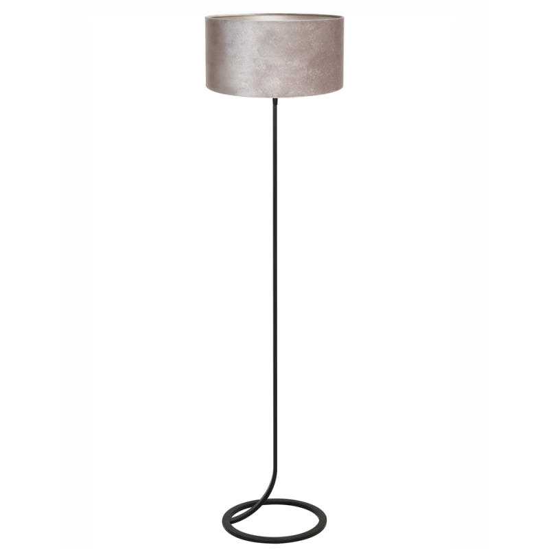 Staande schemerlamp met zilveren kap Light & Living Mavey