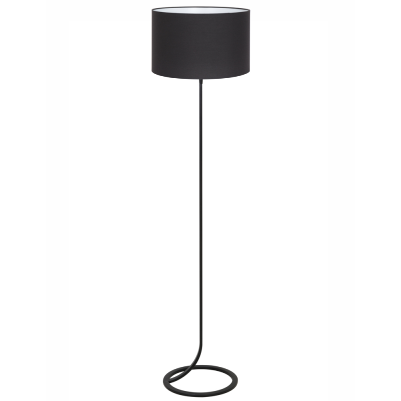 Zwarte smalle staande schemerlamp Light & Living Mavey