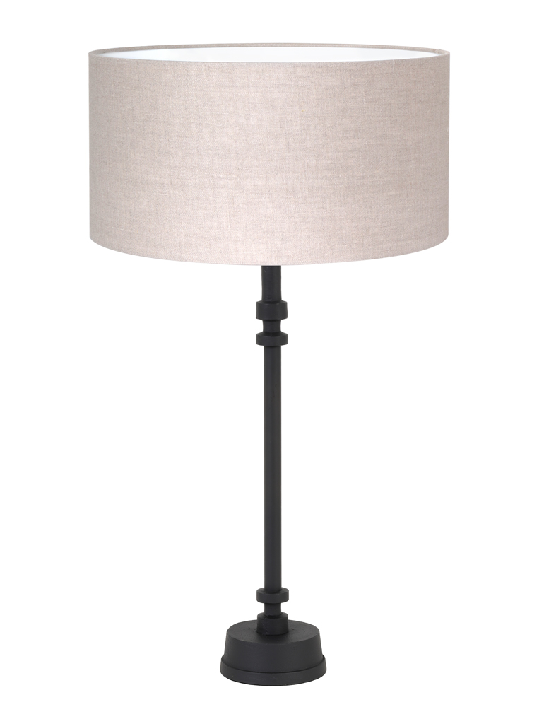 Landelijke lampvoet Light en Living zwart met -