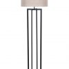 Staande vloerlamp met bruine kap-8286ZW