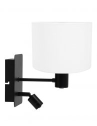 Wandlamp met kap en richtspotje-8291ZW