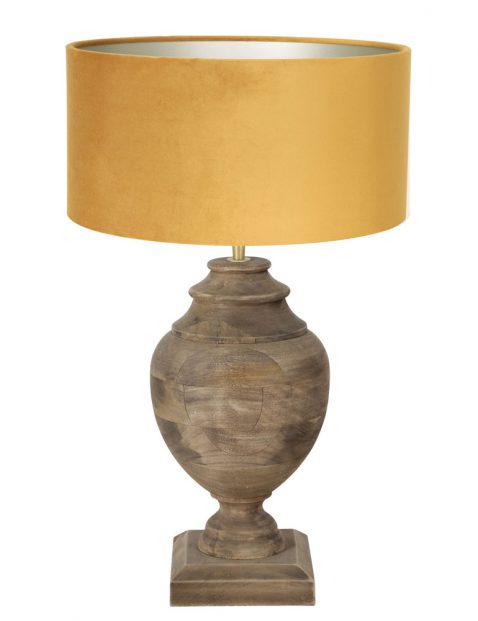 Houten vaaslamp-7071B
