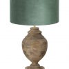 Vaaslamp met velvet groene kap-7074B