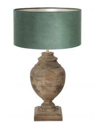Vaaslamp met velvet groene kap-7074B