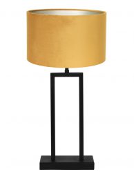 Tafellamp met fluwelen kap-7090ZW