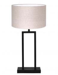 Tafellamp met landelijke kap-7092ZW