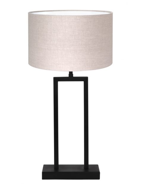 Tafellamp met landelijke kap-7092ZW