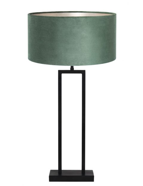 Velours groene tafellamp-7100ZW