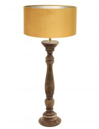 Hout met okergele schemerlamp-8353BE