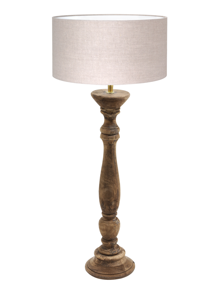 pint tarief Koor Rustiek brocante schemerlamp Light & Living Bellini beige kap -  Directlampen.nl