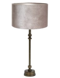 Klassieke voet met zilveren lampenkap-8388BR
