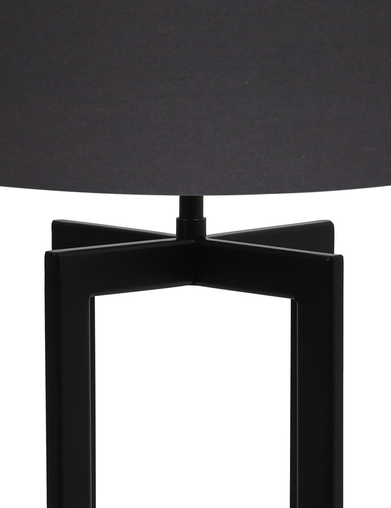 Dressoirlamp met stalen frame Light & Living Mace zwart Directlampen.nl