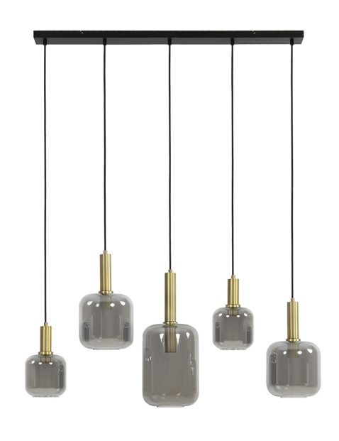 Hanglamp met vijf glazen-3251ZW