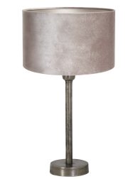 Zilverkleurige schemerlamp-8409ST