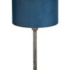 Velvet blauw nachtkast schemerlamp-8414ST