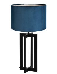 Moderne blauwe velours schemerlamp-8463ZW