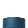 Moderne hanglamp met blauwe kap-8247ST
