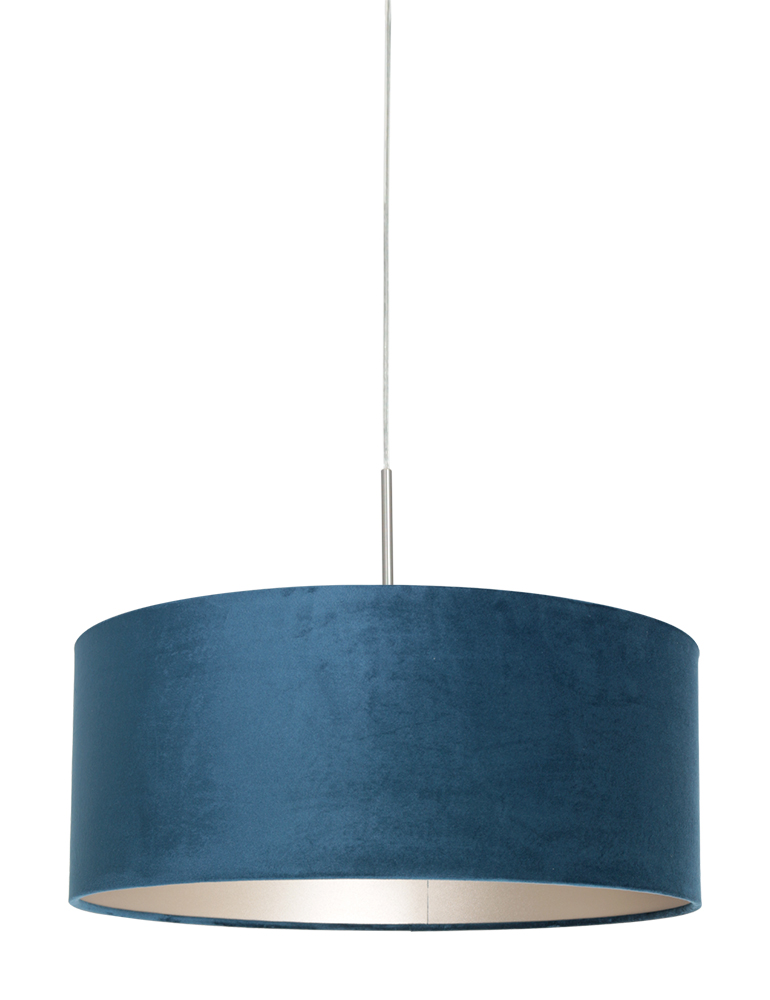 Moderne hanglamp met blauwe kap-8247ST