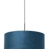 Hanglamp met blauwe kap-8248ZW