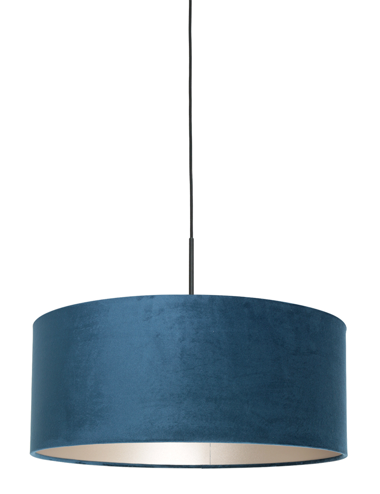 Hanglamp met blauwe kap-8248ZW