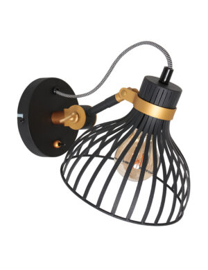 annelighting-wandlamp-dunbar-zwart-metaal-bedlampje-e27-3088zw--10