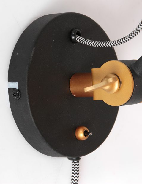 annelighting-wandlamp-dunbar-zwart-metaal-bedlampje-e27-3088zw-1