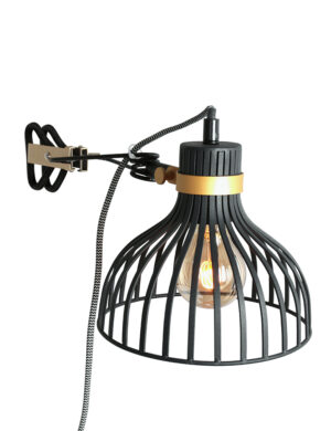 annelighting-wandlamp-dunbar-zwart-metaal-draadlamp-e27-3093zw-1