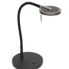 Moderne bureaulamp met mat glas zwart - 3374ZW