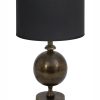 Tafellamp met zwart gouden kap-7003BR