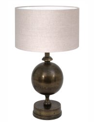 Tafellamp met gevormde voet-7006BR