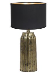 Verweerd gouden voet met zwarte kap-8382GO