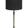 Stijlvolle lampenvoet met zwart lampenkap-8389BR