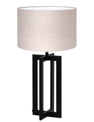 Vierkante lampenvoet met ronde kap-8462ZW
