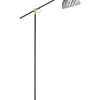 Zwarte staande draad lamp met gouden details-3091ZW