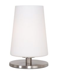 Tafellampje met melkglazen kap-3101ST