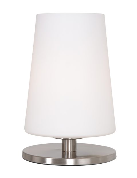 Tafellampje met melkglazen kap-3101ST