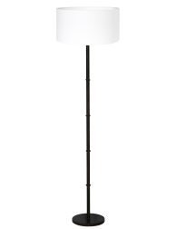 Vloerlamp met witte kap-7037ZW