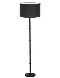 Vloerlamp met zwarte kap-7040ZW
