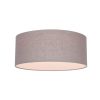 Schemer plafondlamp met bruine kap-7126W