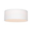 Stoffen plafondlamp met witte linnen kap-7127W