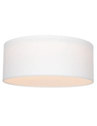 Linnen plafonniere met kap-7150W