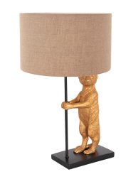 Zwart met gouden stokstaartje-8224ZW