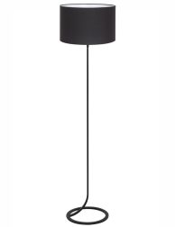 Zwarte smalle staande schemerlamp-8476ZW