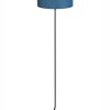Velours blauwe staande schemerlamp-8477ZW