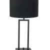 Schemerlamp met zwarte kap-7194ZW