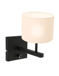 Schemerlamp met witte kap-8171ZW