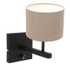 Wandlamp met beige kap-8172ZW
