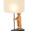 Stokstaart lampje met kap-8225ZW